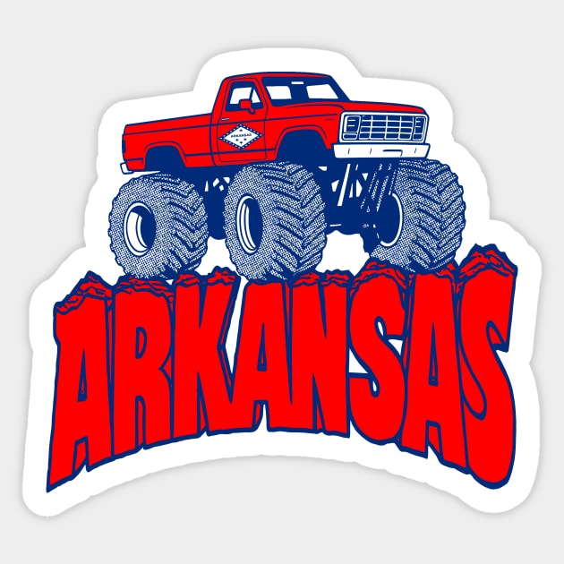 Arkansas - Crushin' It Sticker by rt-shirts